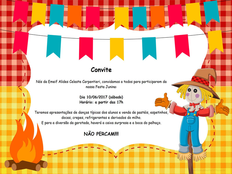 Festa Junina da EMEIF Alides Celeste Carpentieri 