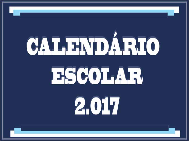 CALENDÁRIO ESCOLAR DE 2017