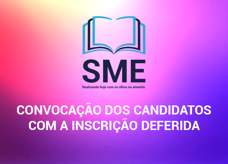  Convocao dos candidatos com a inscrio deferida