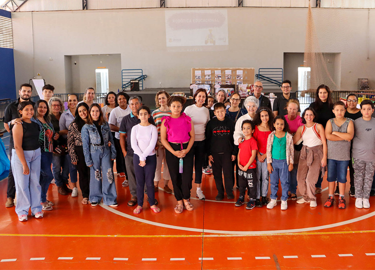 Mostra de Robtica dos estudantes das escolas da rede municipal de ensino