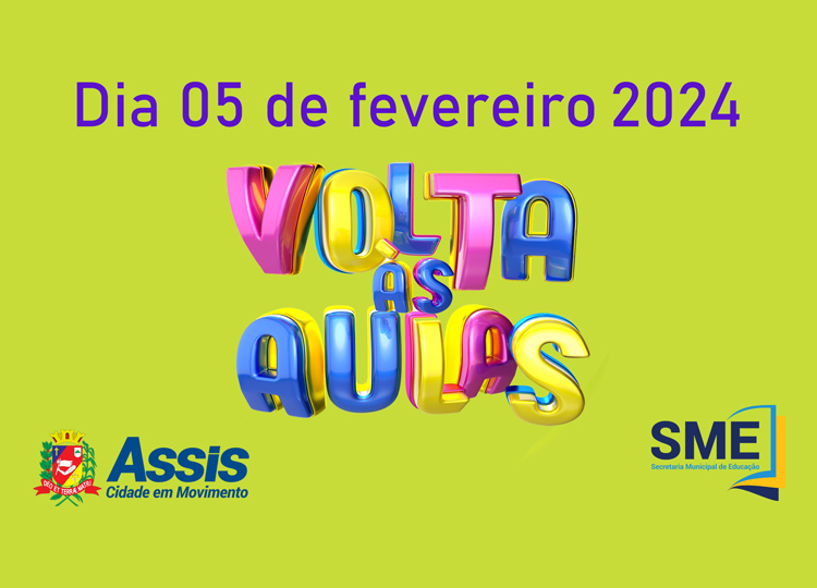 Volta s aulas est prevista para o dia 05 de fevereiro